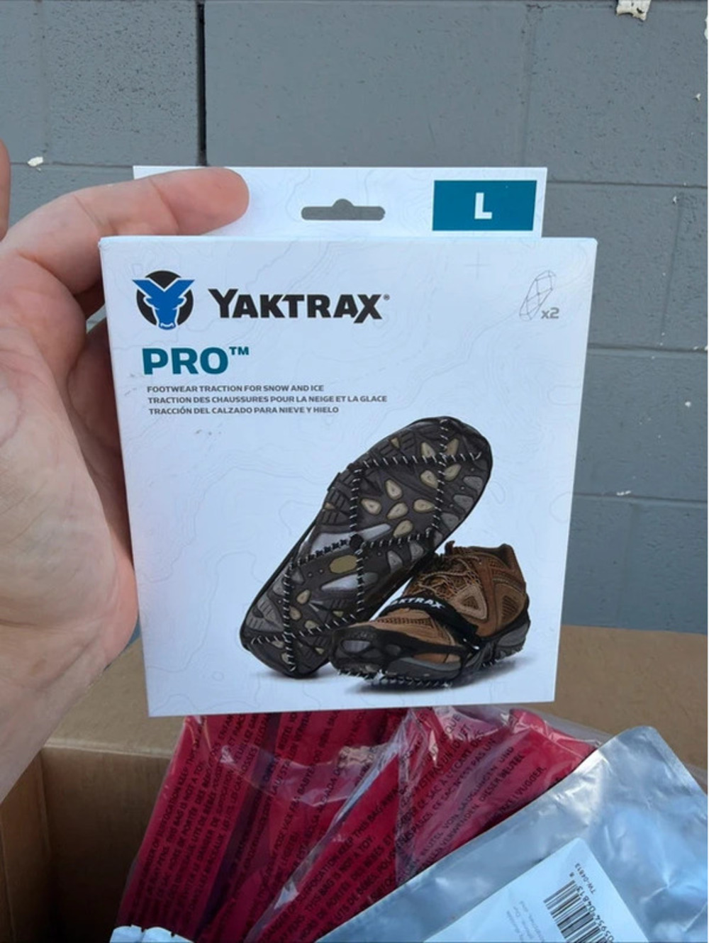 Yaktrax Pro Plus Traction Cleats For Snow and Ice LARGE